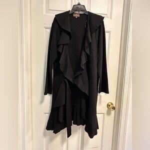 Fenn Wright Manson ruffle duster jacket with tie